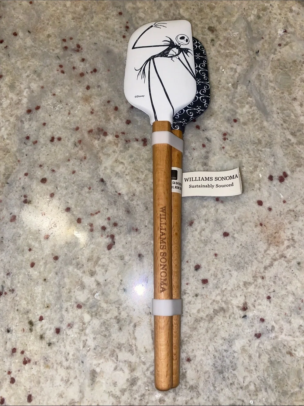 Williams Sonoma Nightmare Before Christmas mini Spatula Set Jack and Sally. NWT